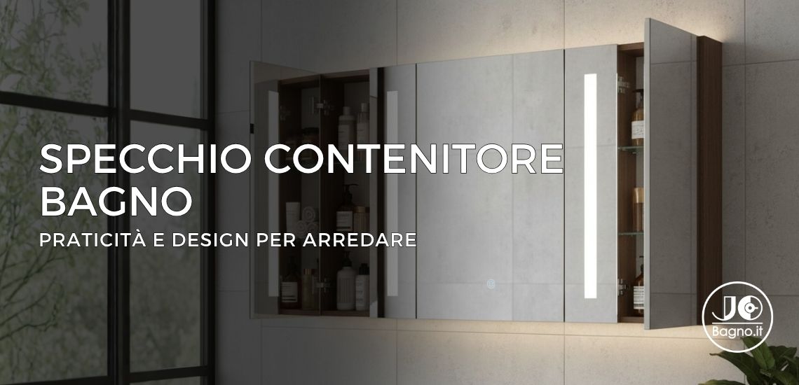 specchio contenitore bagno