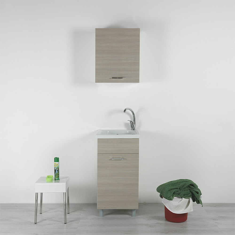 Pilozza Ceramica Con Mobile.Vasca Lavapanni In Ceramica 44x52 Con Mobile Misurina Beige Ebay