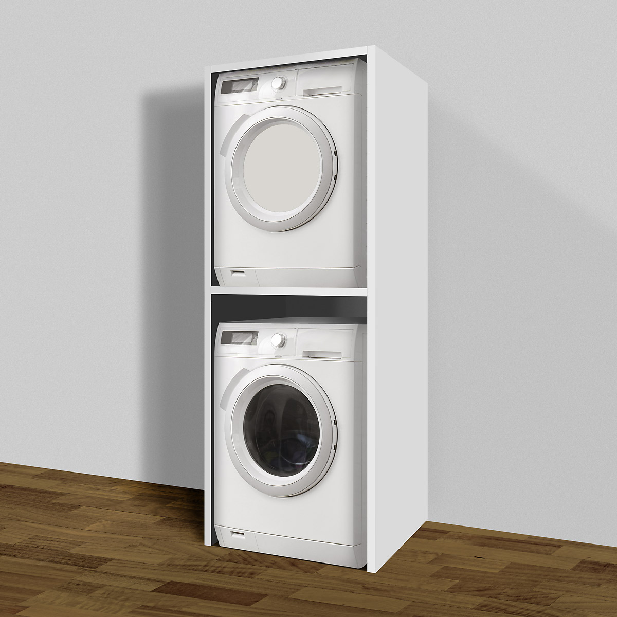 Mobile colonna universale porta lavatrice e asciugatrice bianco per  lavanderia - COMPOSIZIONE BAGNO E SPECCHIERE - NEGRARI - 8029954108602