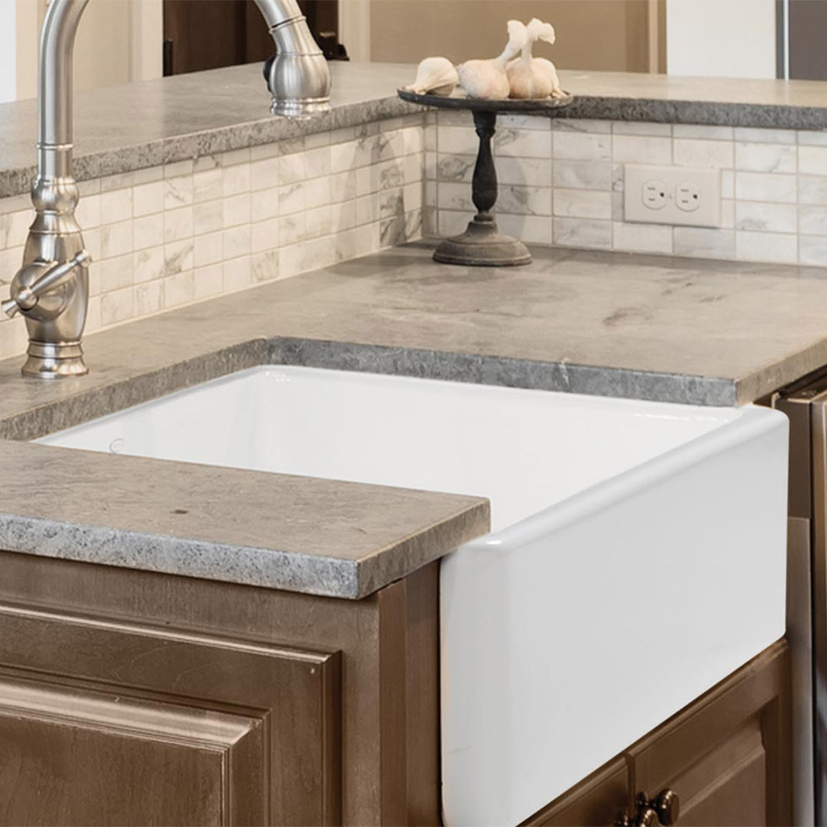lavello in ceramica incasso