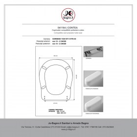 Copriwater Contea Ceramica Axa