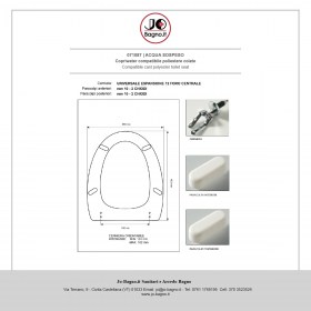 Copriwater Acqua Sospeso Ceramica Catalano