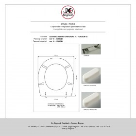 Copriwater Poing Ceramica Esedra