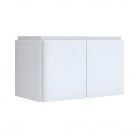 Mobile sospeso 95 cm e lavabo in resina MARYL BIANCO OPACO
