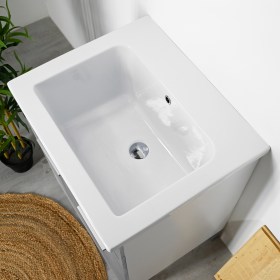 Mobile Domina Mix cemento 60x51 con Vasca in Ceramica YORK