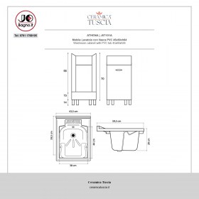  J07101A - tecnica mobile athena 45x60 vasca pvc