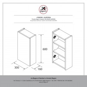 Pensile bagno sospeso