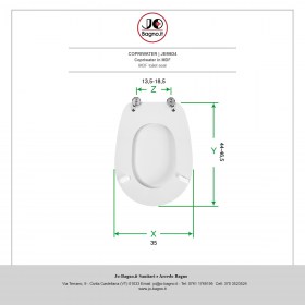 Copriwater MDF bianco - Tecnica