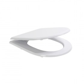 Copriwater in MDF Bianco Seduta e Copriwater Cerniere Incluse