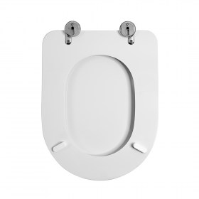 Copriwater in MDF Bianco Incluso di Seduta Retro