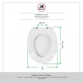 Copriwater in termoindurente Bianco