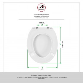 Copriwater in termoindurente Bianco