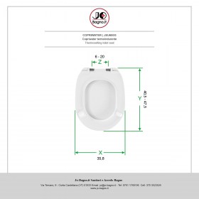Copriwater in termoindurente Bianco