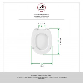 Copriwater in termoindurente Bianco