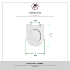 Copriwater in termoindurente Bianco