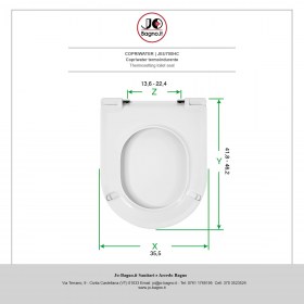 Copriwater in termoindurente Bianco