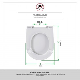 Copriwater in termoindurente Bianco