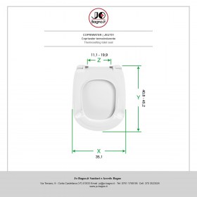 Copriwater in termoindurente Bianco