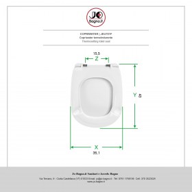 Copriwater in termoindurente Bianco