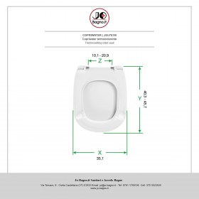 Copriwater in termoindurente Bianco