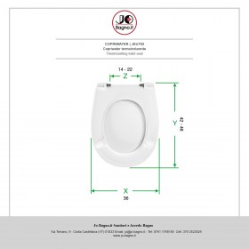 Copriwater in termoindurente Bianco