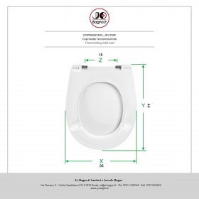 Copriwater in termoindurente Bianco