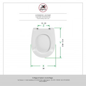 Copriwater in termoindurente Bianco