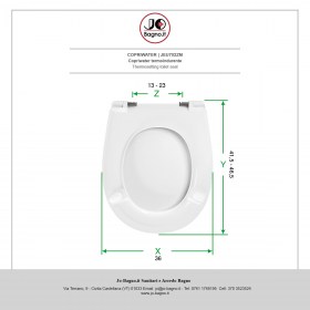 Copriwater in termoindurente Bianco