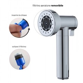 Idroscopino WC ideale per sostituire il Bidet in Bagno Versione Cromo