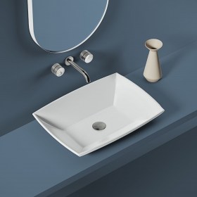 Lavabo da appoggio rettangolare 60x40 cm Jazz - Art Ceram