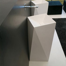 Lavabo Sharp 50 freestanding in livingtec Art Ceram