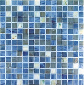 M23 Grigio Azzurro Mix Mosaico in Pasta di Vetro PROJECT PLUS e BRONZE MIX