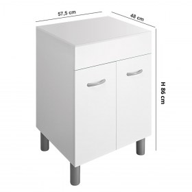 Misure Mobile per lavatoio in ceramica ATHENA 60x50 top