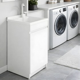 Mobile Lavatoio ZARA 45x50 Bianco Minimal