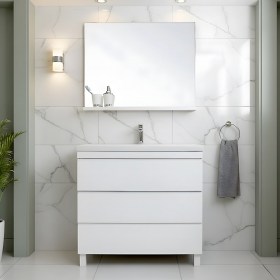 Mobile massello lavabo ceramica Tania