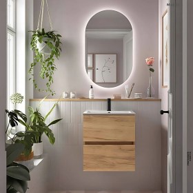 Mobile Bagno Salvaspazio 51x40 sospeso moderno cassetto Profondita 40