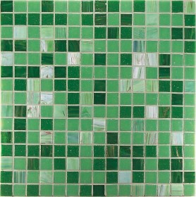 P4 Verde Mix Mosaico in Pasta di Vetro PROJECT PLUS e BRONZE MIX