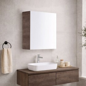 Pensile contenitore con anta a specchio cm 60 Klara