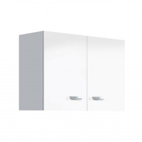 Pensile per Cucina sopracappa 80x33xh40 due ante - Bianco