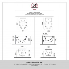 Tecnica Sanitari Bagno SMALL - Profondità ridotta 50x37 cm