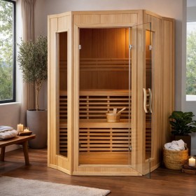 Grande Sauna Finlandese CALLIOPE a 4 posti in legno
