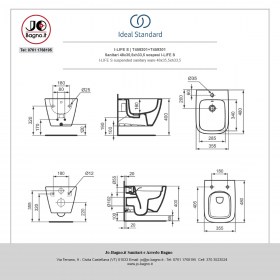 Sanitari sospesi I-LIFE S tecnica - Ideal Standard 