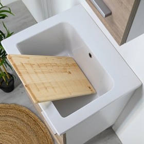 tavola in legno per lavatoio 60x50 York