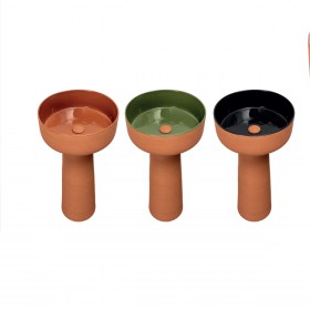Colori Smalto Lavabo Free Standing INDEX RED in Terracotta