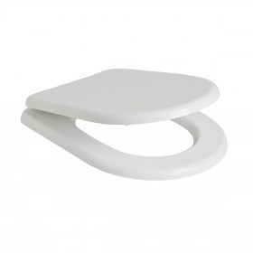 Copriwater poliestere colato bianco lato aperto Croma Ceramica Artigianato Ceramico