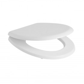 Copriwater poliestere colato bianco lato aperto Merkur Ceramica Olympia