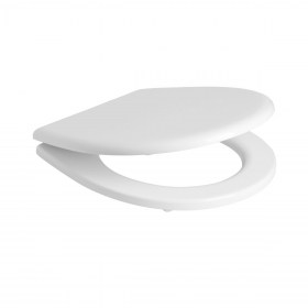 Copriwater poliestere colato bianco lato aperto Poing Ceramica Esedra