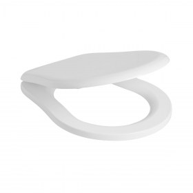 Copriwater poliestere colato bianco lato aperto Retrò Ceramica Kerasan