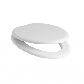 Copriwater poliestere colato bianco lato aperto Spazio Ceramica Scala