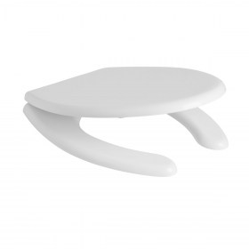 Copriwater poliestere colato bianco lato aperto Vaso Disabili 1° Versione Ceramica Falerii